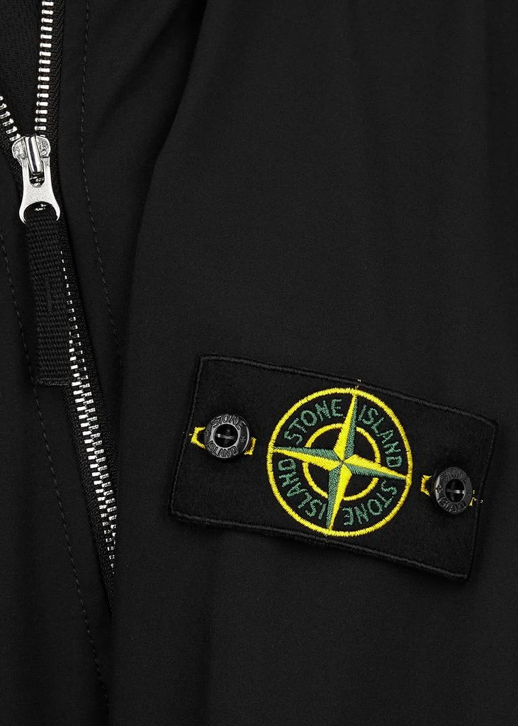 商品Stone Island|Black hooded soft-shell jacket 连帽外套,价格¥3540,第5张图片详细描述