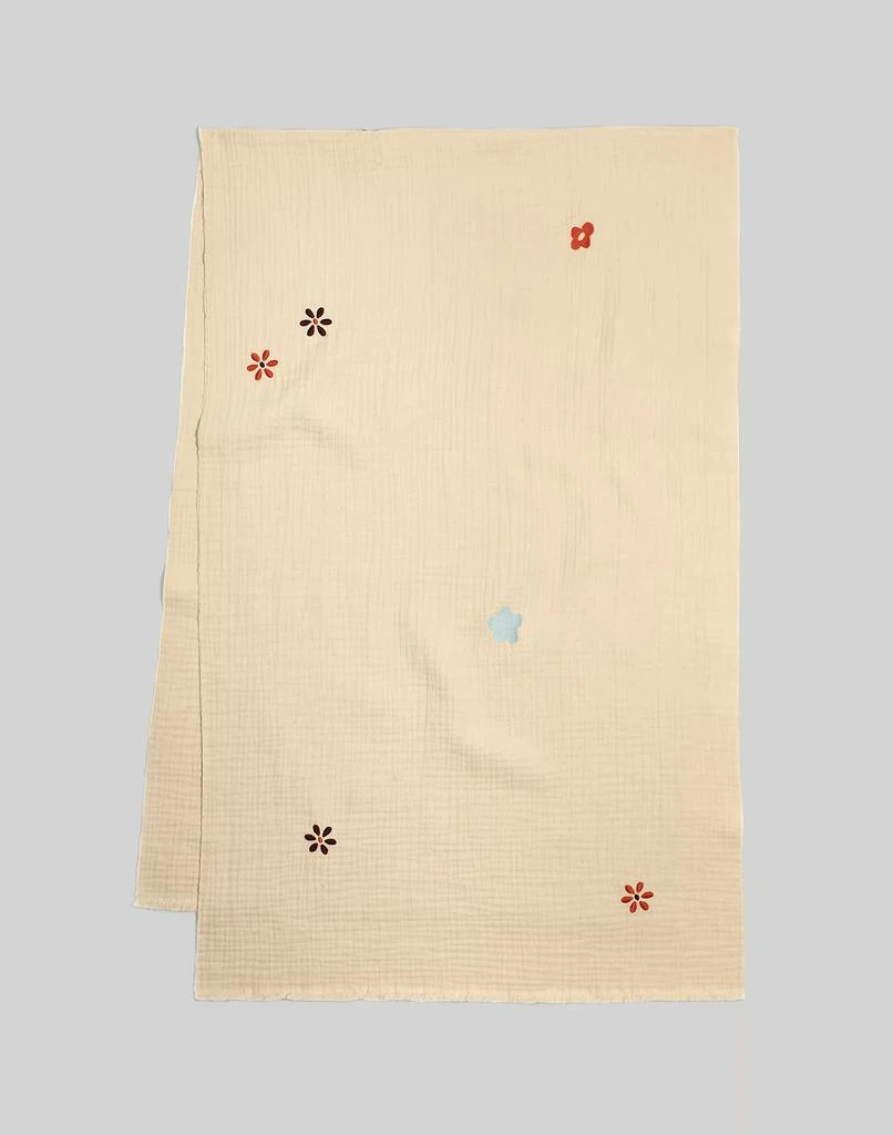 商品Madewell|Embroidered Lightspun Scarf,价格¥239,第2张图片详细描述