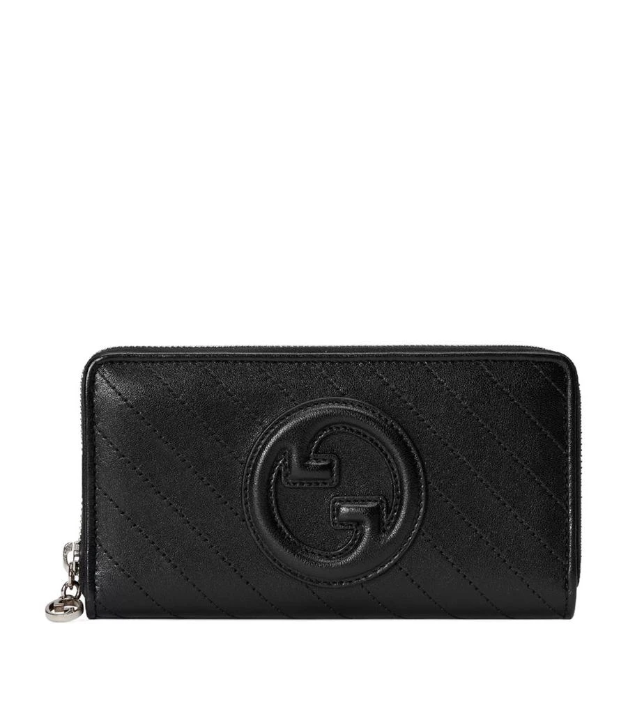 商品Gucci|Leather Blondie Zip-Around Wallet,价格¥6174,第1张图片