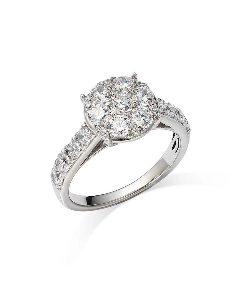 商品Bloomingdale's|Diamond Cluster Ring in 14K White Gold, 1.60 ct. t.w.,价格¥22324,第1张图片