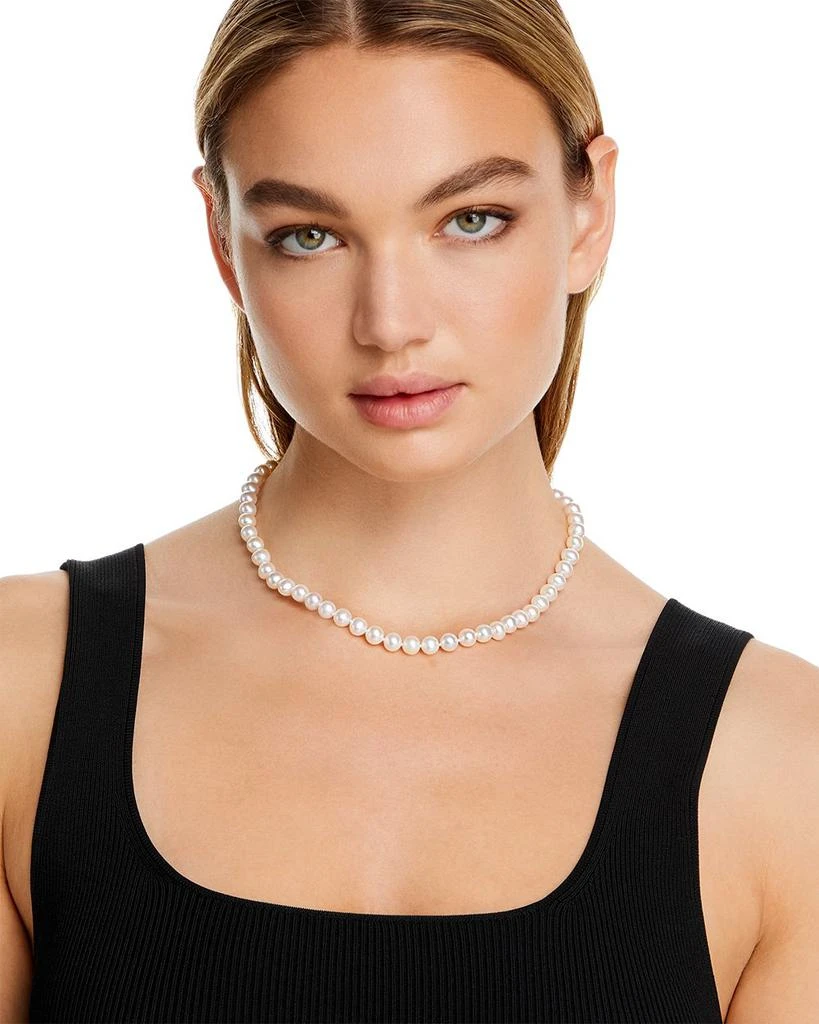 Cultured Freshwater Pearl Necklace in 14K Yellow Gold, 18" - Exclusive 商品