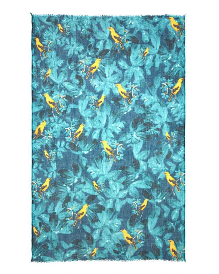 商品Meesha|Yellow Birds Wool Scarf - 100% Exclusive,价格¥667,第2张图片详细描述