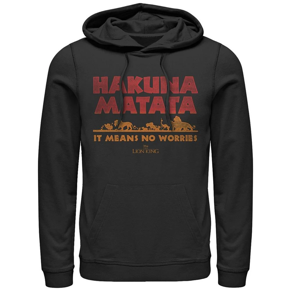 商品Disney|Disney Men's Lion King Hakuna Matata Means No Worries, Pullover Hoodie,价格¥422,第1张图片