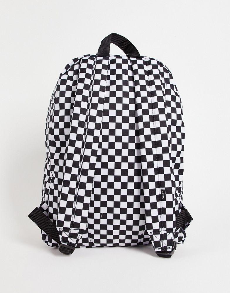 Vans Old Skool Check backpack in black/white商品第2张图片规格展示