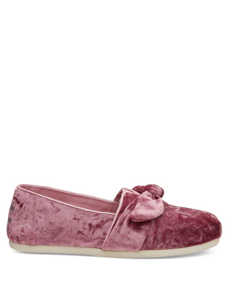 商品TOMS|Bow Velvet Slip-On Flats,价格¥266,第4张图片详细描述