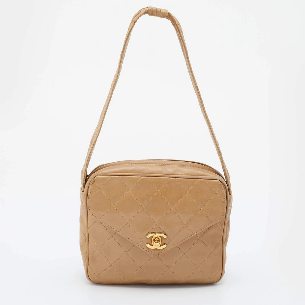 商品[二手商品] Chanel|Chanel Beige Quilted Leather Vintage Camera Bag,价格¥12086,第1张图片