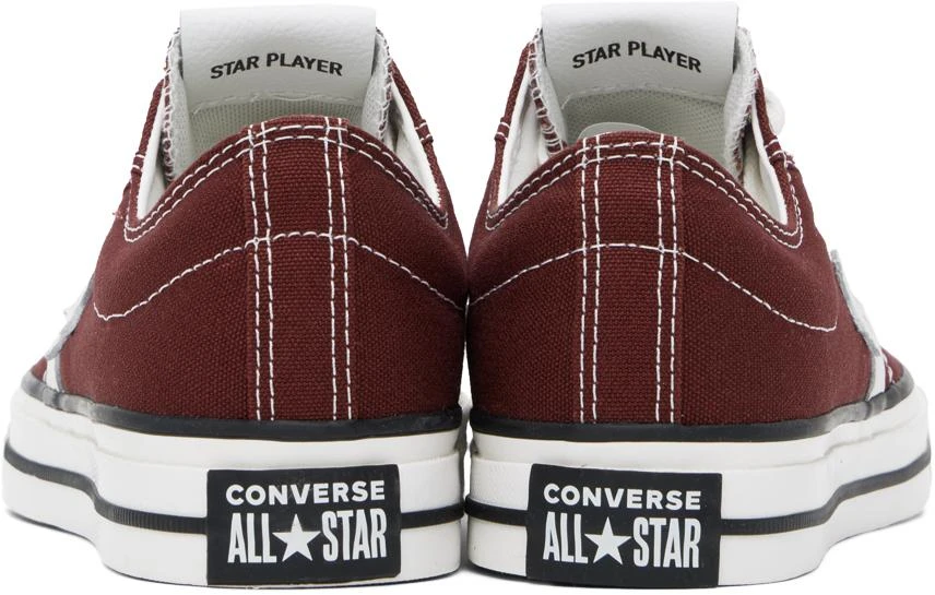 商品Converse|Burgundy Star Player 76 Low Top Sneakers,价格¥597,第2张图片详细描述