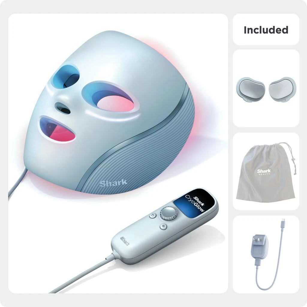 Shark Beauty CryoGlow Under- Eye Cooling + LED Anti-Aging & Skin Clearing Face Mask 商品
