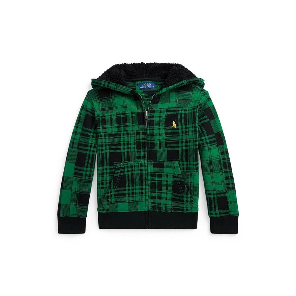 商品Ralph Lauren|Toddler and Little Boys Plaid Fleece Full-Zip Hoodie,价格¥294,第4张图片详细描述