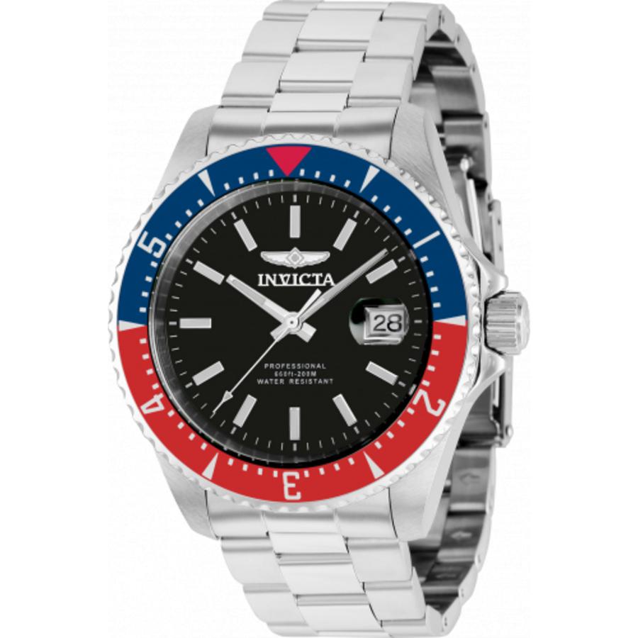 Invicta Pro Diver Automatic Black Dial Pepsi Bezel Mens Watch 36783商品第1张图片规格展示