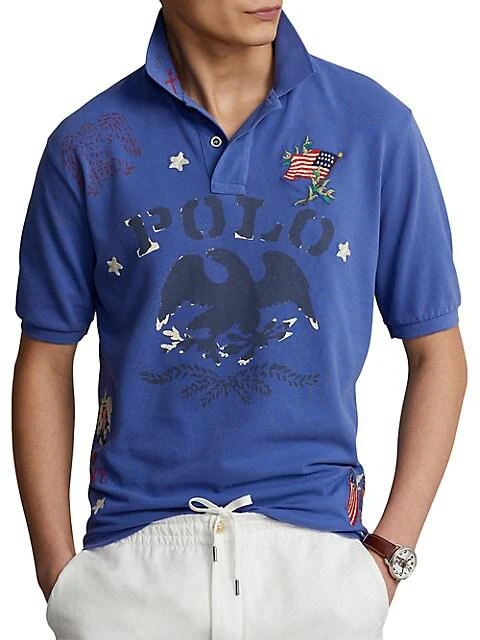 商品Ralph Lauren|Mesh Short-Sleeve Polo Shirt,价格¥521,第3张图片详细描述