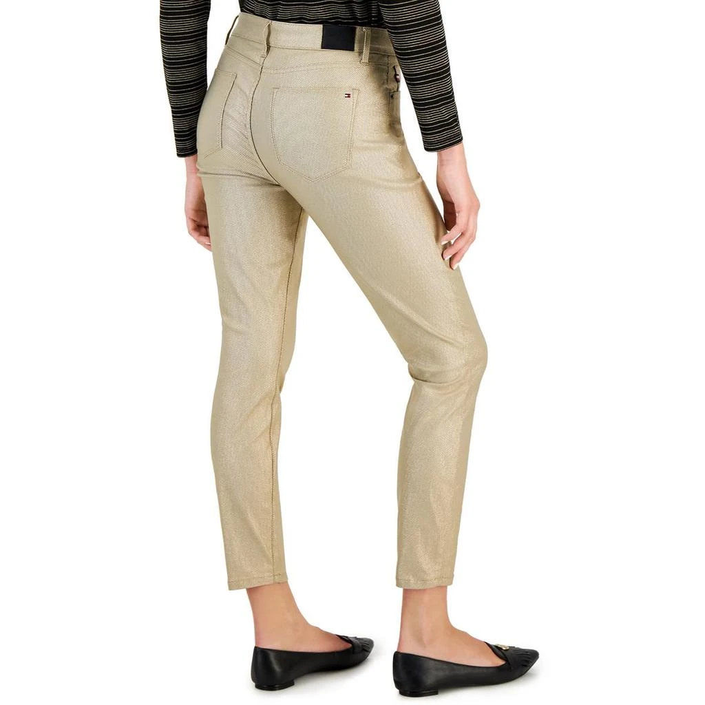 商品Tommy Hilfiger|Tribeca Womens Foiled Skinny Leg Ankle Pants,价格¥438,第2张图片详细描述