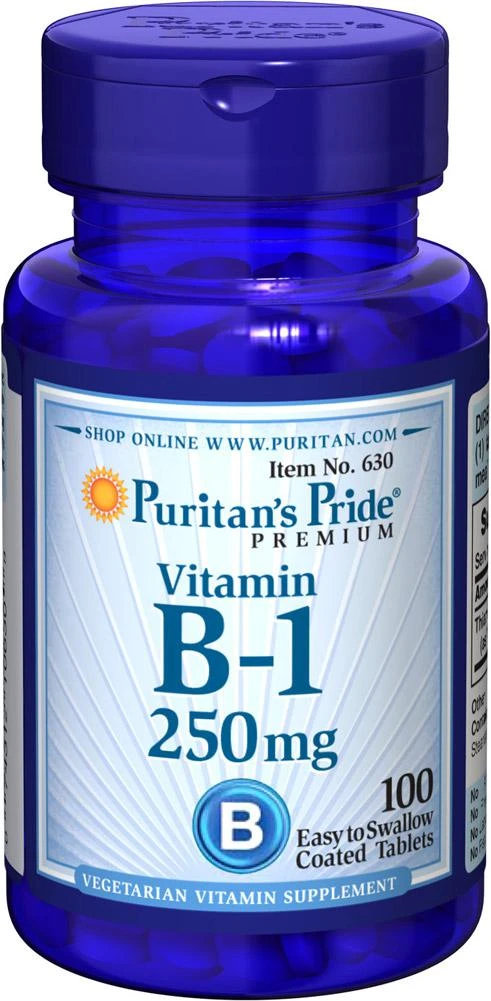 商品Puritan's Pride|Vitamin B-1 250 mg 100 Tablets,价格¥127-¥253,第1张图片