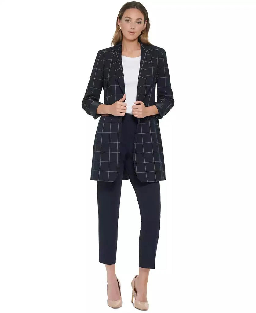 Women's Windowpane One-Button Blazer 商品