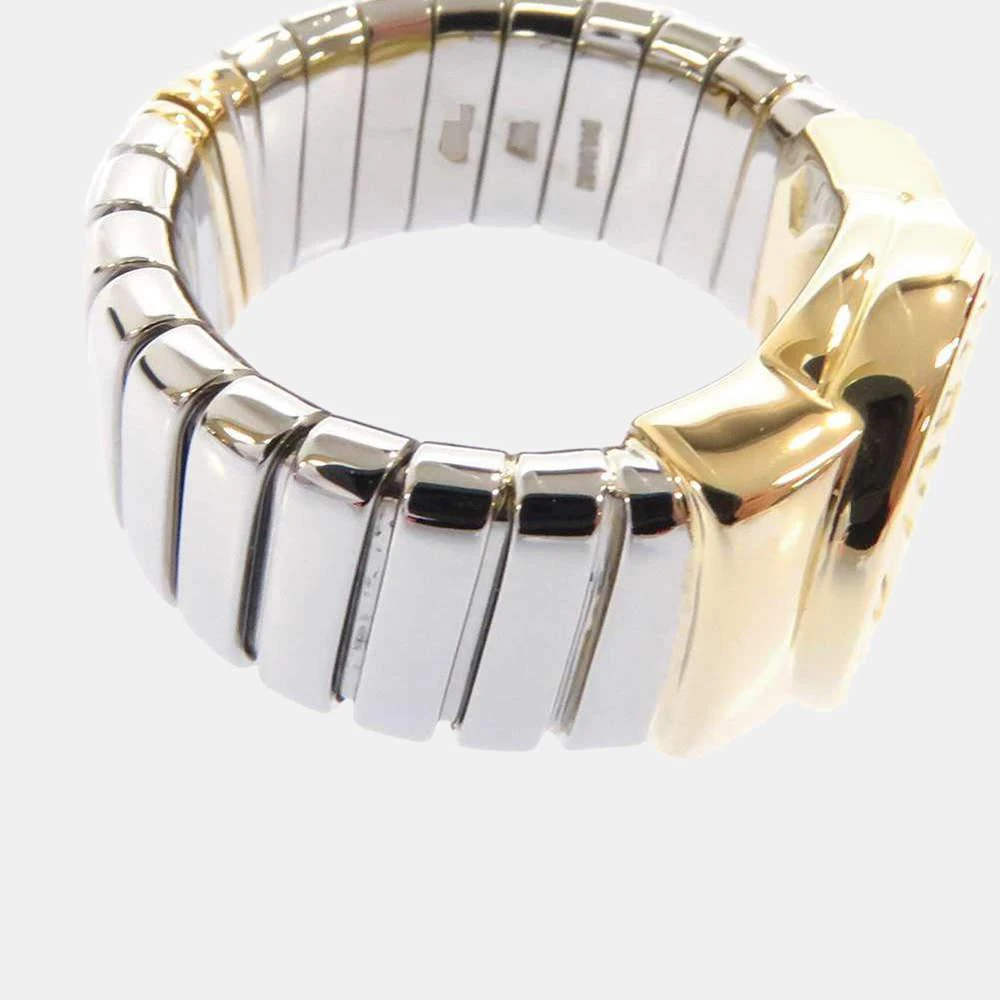 商品[二手商品] BVLGARI|Bvlgari Tubogas 18K Yellow Gold, Stainless Steel Onyx Ring EU 51 - US 5.75 ,价格¥8407,第3张图片详细描述