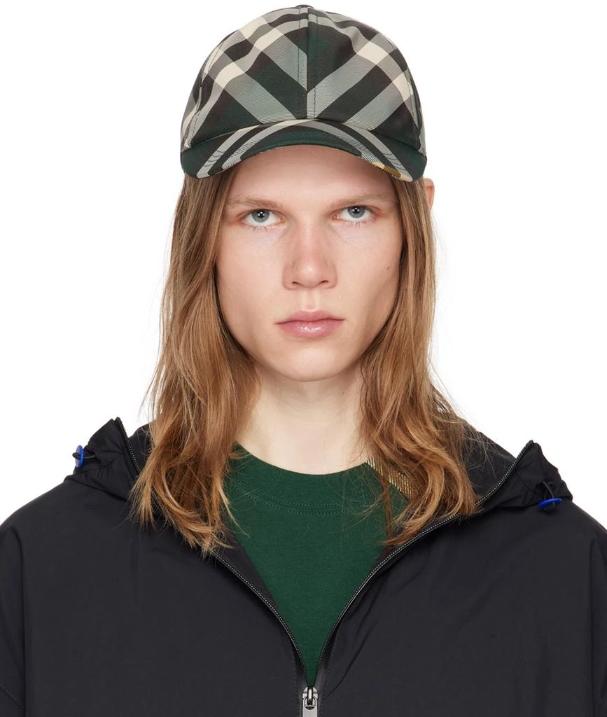 商品Burberry|Green Check Baseball Cap,价格¥3578,第1张图片