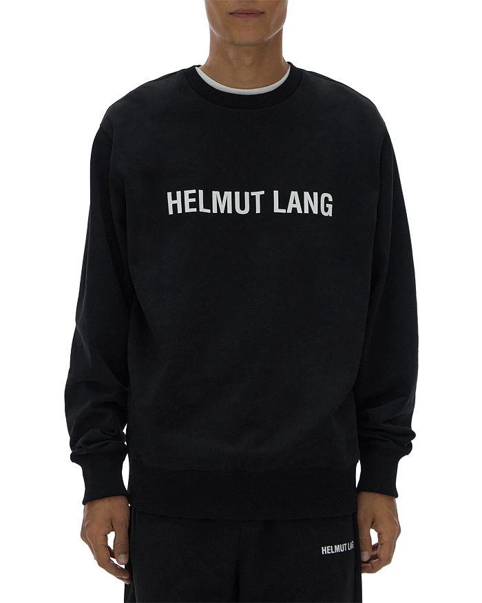 商品Helmut Lang|Cotton Logo Print Crewneck Sweatshirt ,价格¥1094,第1张图片