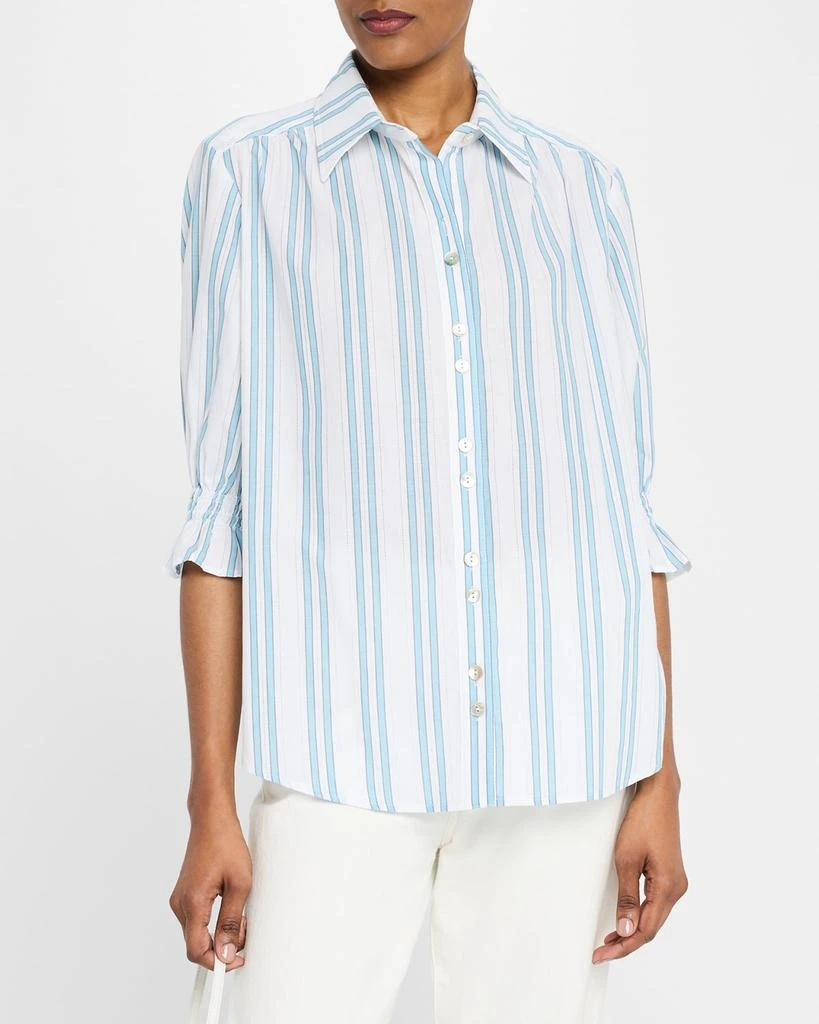 商品Finley|Sirena Drop Needle Striped Button-Down Shirt,价格¥1922,第4张图片详细描述