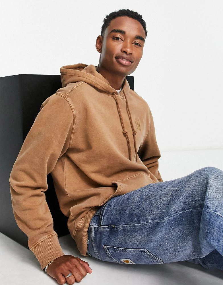 商品Carhartt|Carhartt WIP verse paisley patch hoodie in tan,价格¥889,第3张图片详细描述