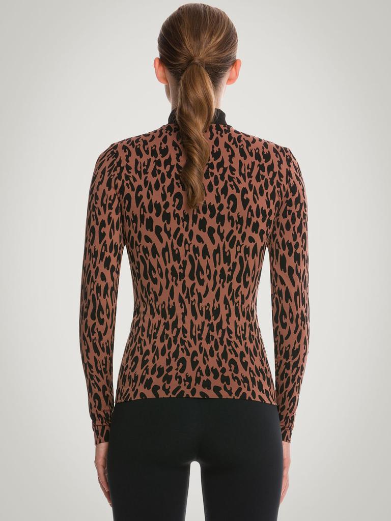 Leopard Print Tech High Neck Top商品第2张图片规格展示