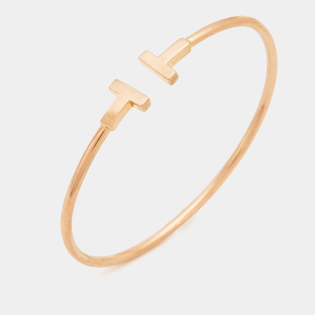 商品[二手商品] Tiffany & Co.|Tiffany & Co. Tiffany T Wire 18k Rose Gold Bracelet,价格¥9525,第4张图片详细描述