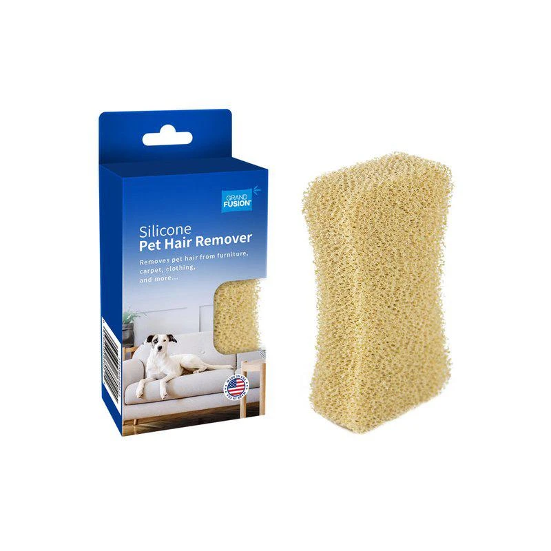商品Grand Fusion Housewares|Bone Shaped Sponge Silicone Pet Hair Remover, From Grand Fusion 1 PACK,价格¥91,第1张图片