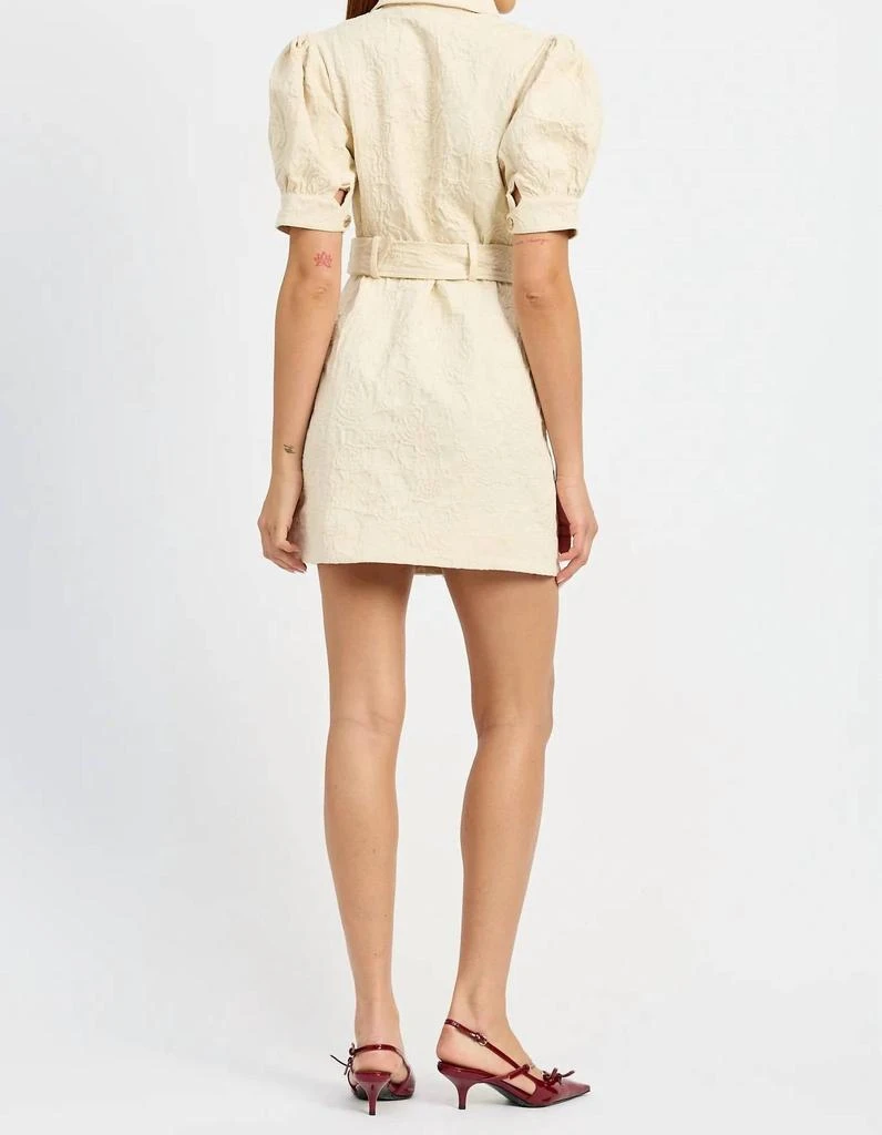 商品En Saison|En Saison - Alice Textured Mini Dress With Belt,价格¥662,第4张图片详细描述
