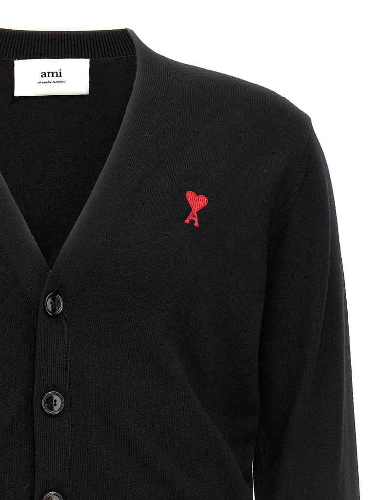 商品AMI|AMI Logo Embroidered Buttoned Cardigan,价格¥2177,第3张图片详细描述