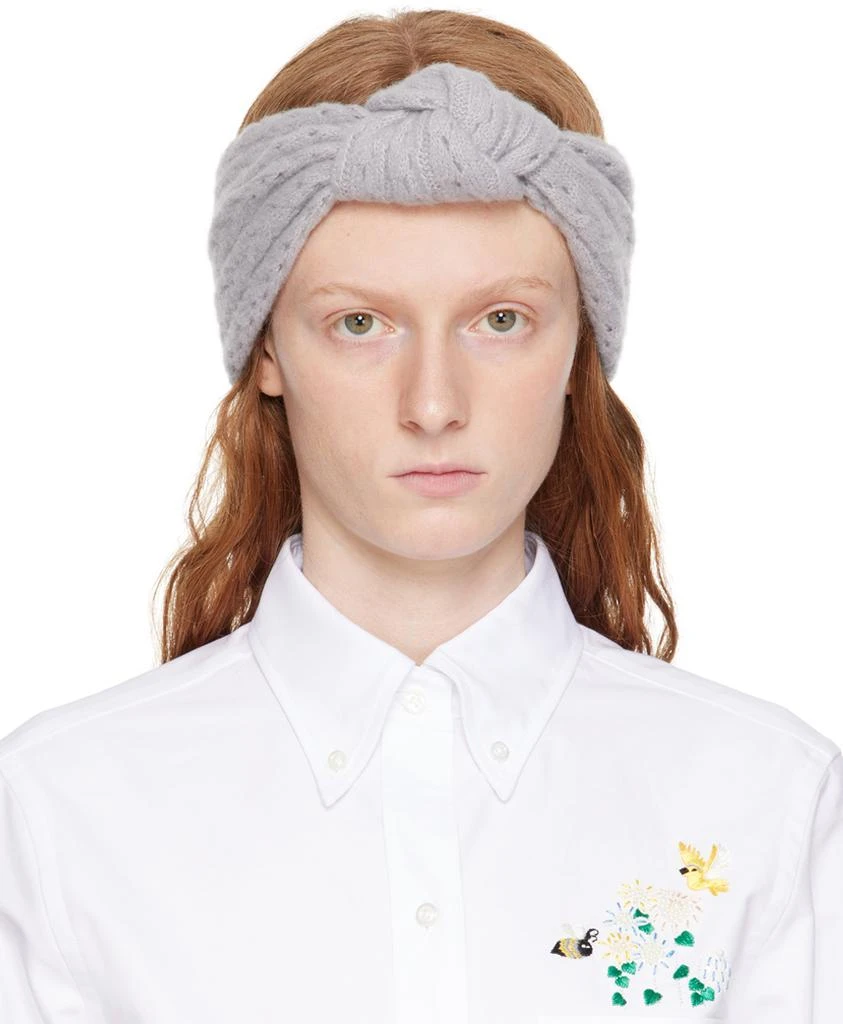 商品Thom Browne|Gray Knot Headband,价格¥2580,第1张图片
