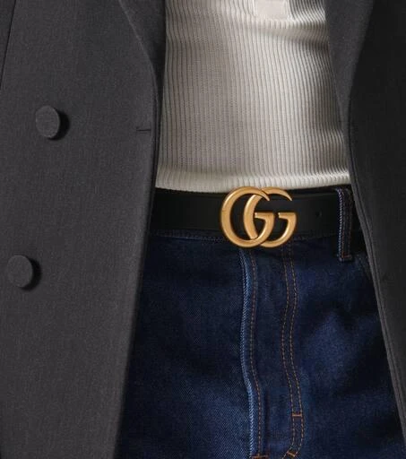 商品Gucci|GG logo真皮腰带,价格¥4091,第3张图片详细描述