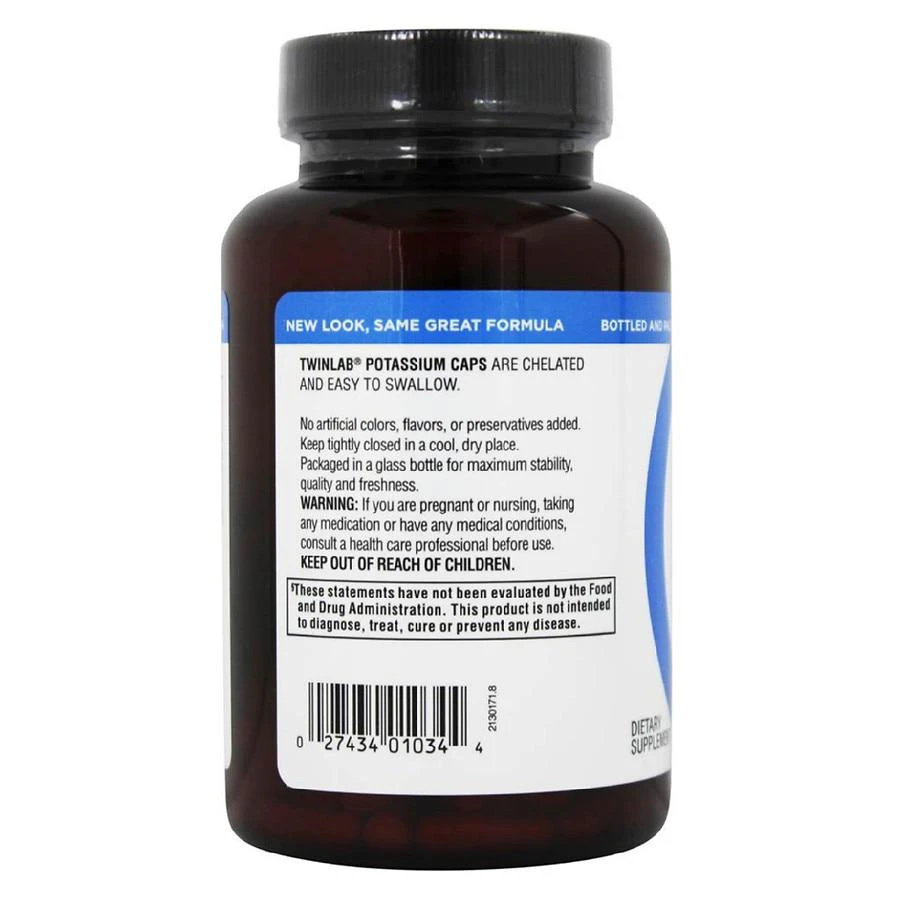 商品Twinlab|Potassium Capsules,价格¥89,第2张图片详细描述