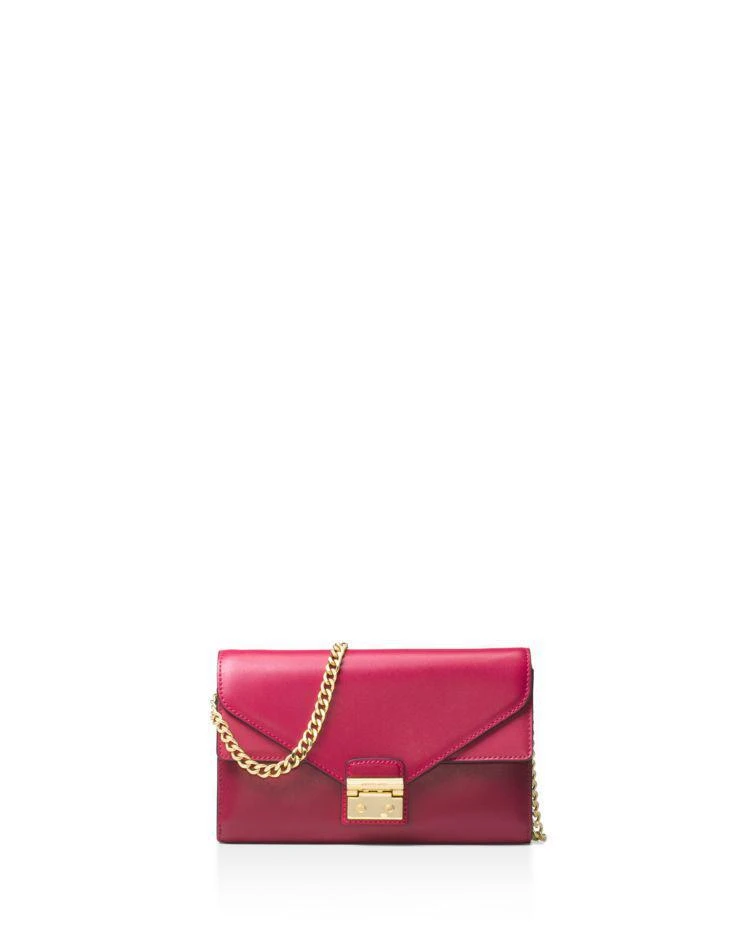 商品Michael Kors|MICHAEL Michael Kors Sloan Envelope Color Block Large Leather Chain Wallet  ,价格¥889,第1张图片