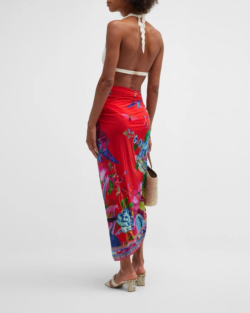 商品Camilla|Birds Of A Feather Long Sarong Coverup,价格¥978,第4张图片详细描述