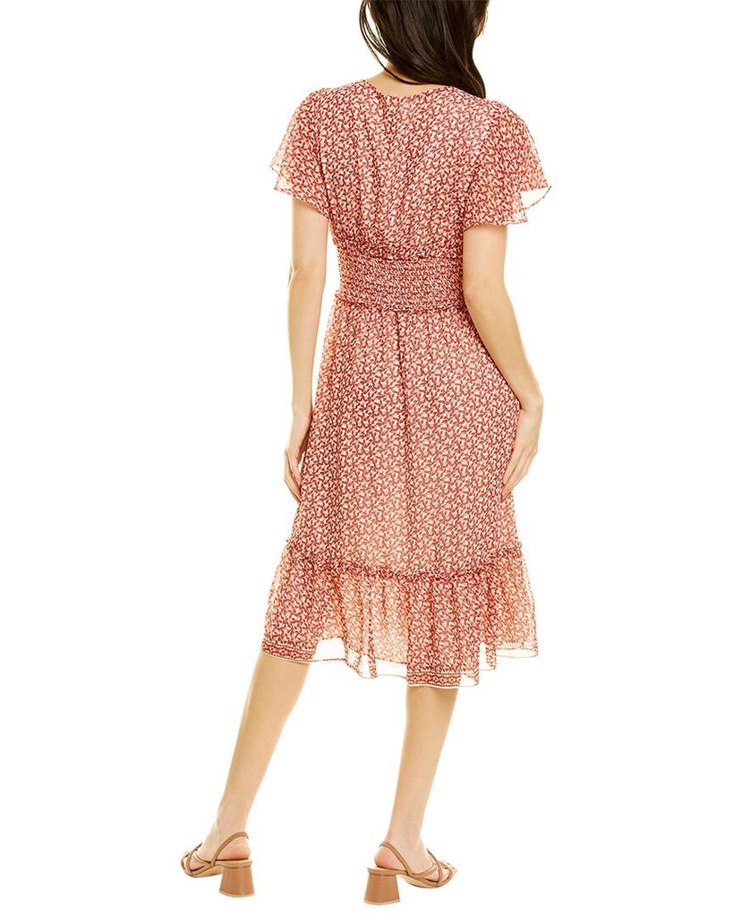 Max Studio Flounce Midi Dress商品第2张图片规格展示