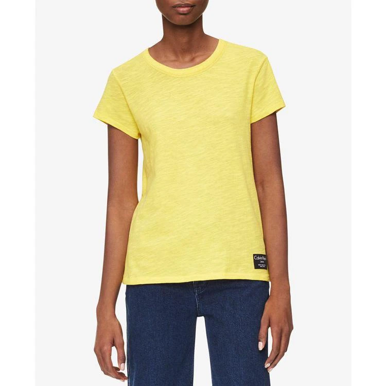 商品Calvin Klein|Cotton Crew-Neck T-Shirt,价格¥154,第4张图片详细描述