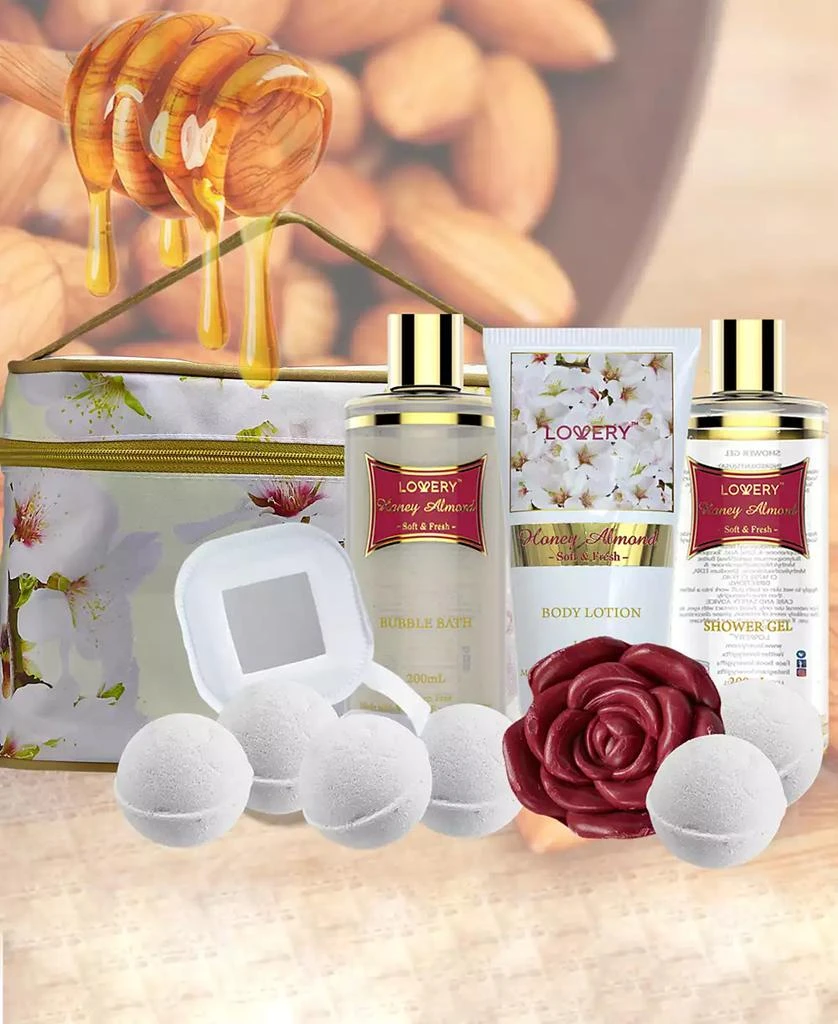商品Lovery|14-Pc. Honey Almond Bath & Body Care Gift Set,价格¥282,第4张图片详细描述