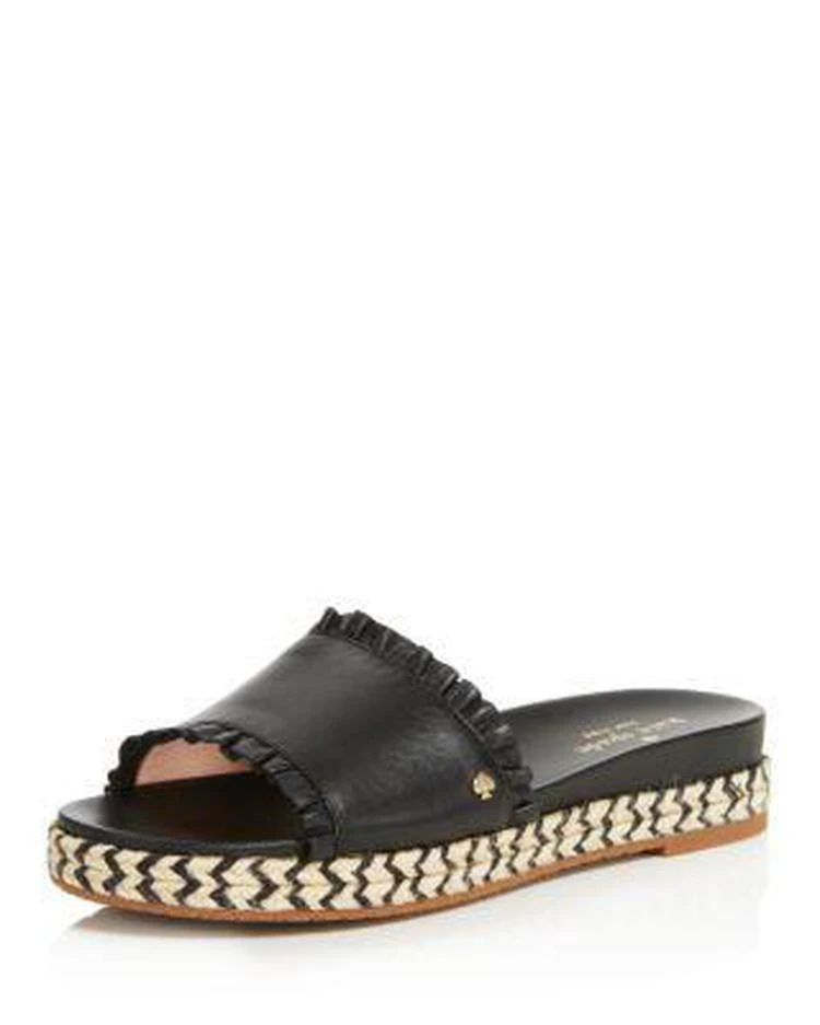 商品Kate Spade|Women's Zahara Leather Slide Sandals,价格¥574,第1张图片