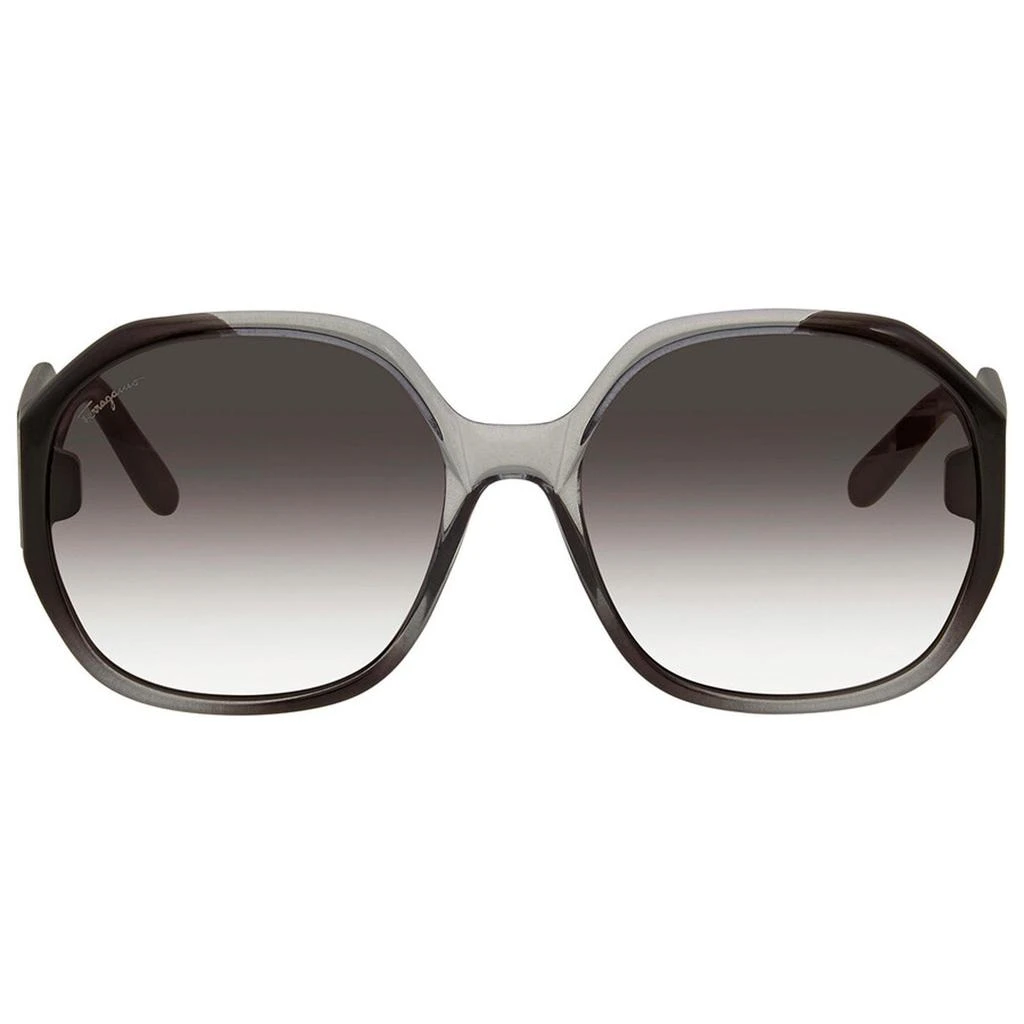 商品Salvatore Ferragamo|Salvatore Ferragamo Unisex Sunglasses - Grey Gradient Lens Butterfly | SF943S 007,价格¥549,第2张图片详细描述