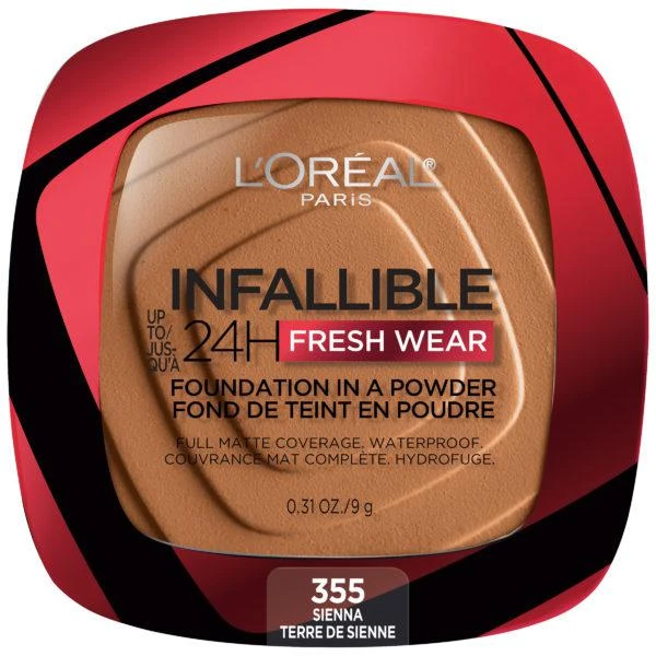 商品L'Oreal Paris|Nfallible Up To 24h Fresh Wear Foundation In A Powder,价格¥113,第1张图片详细描述
