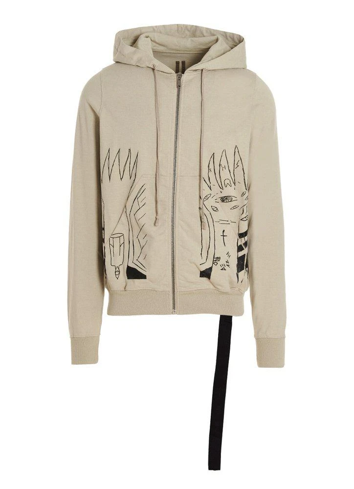 商品Rick Owens|Rick Owens DRKSHDW Printed Drawstring Hooded Jacket,价格¥2772,第1张图片