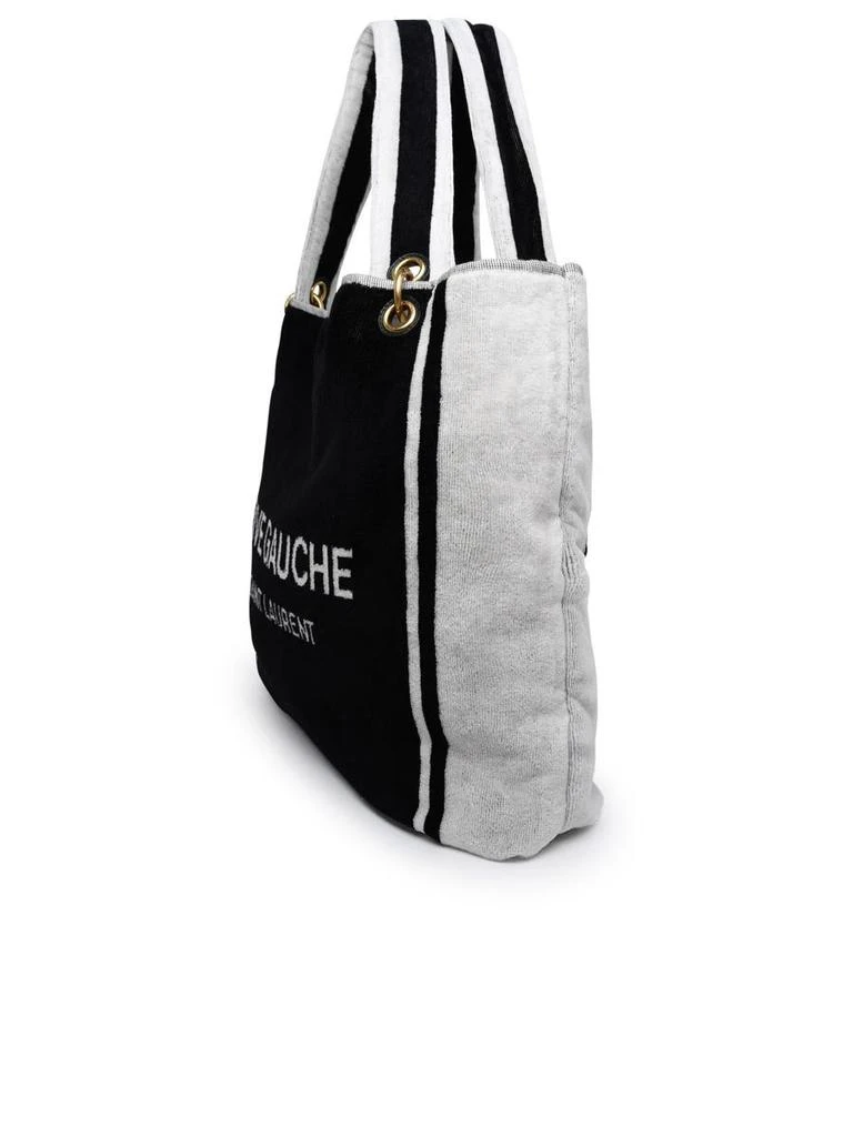 商品Yves Saint Laurent|Two-tone ascichrome terry cloth bag,价格¥12735,第2张图片详细描述