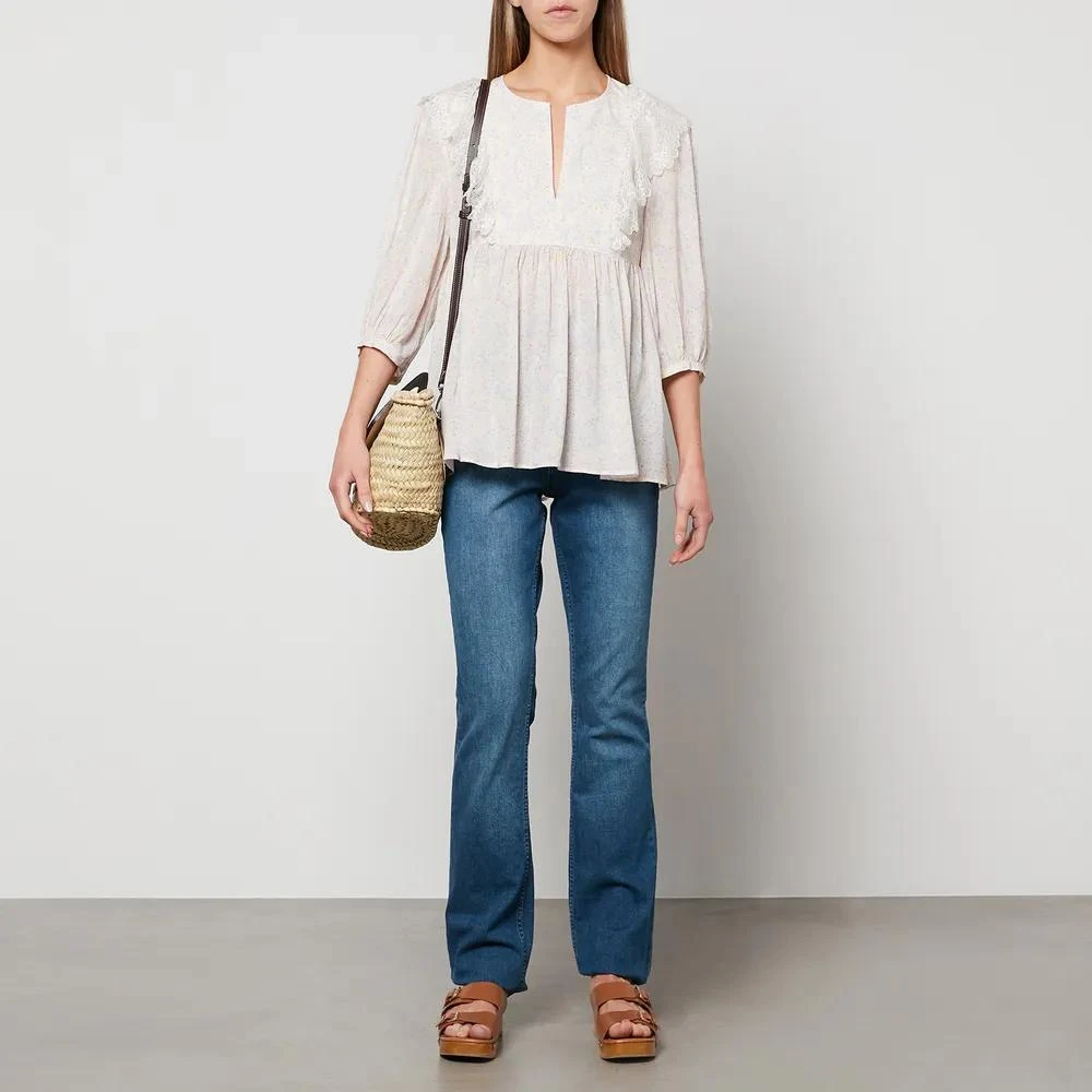 商品See by Chloé|See By Chloe Women's Lace Sleeve Blouse,价格¥262,第3张图片详细描述