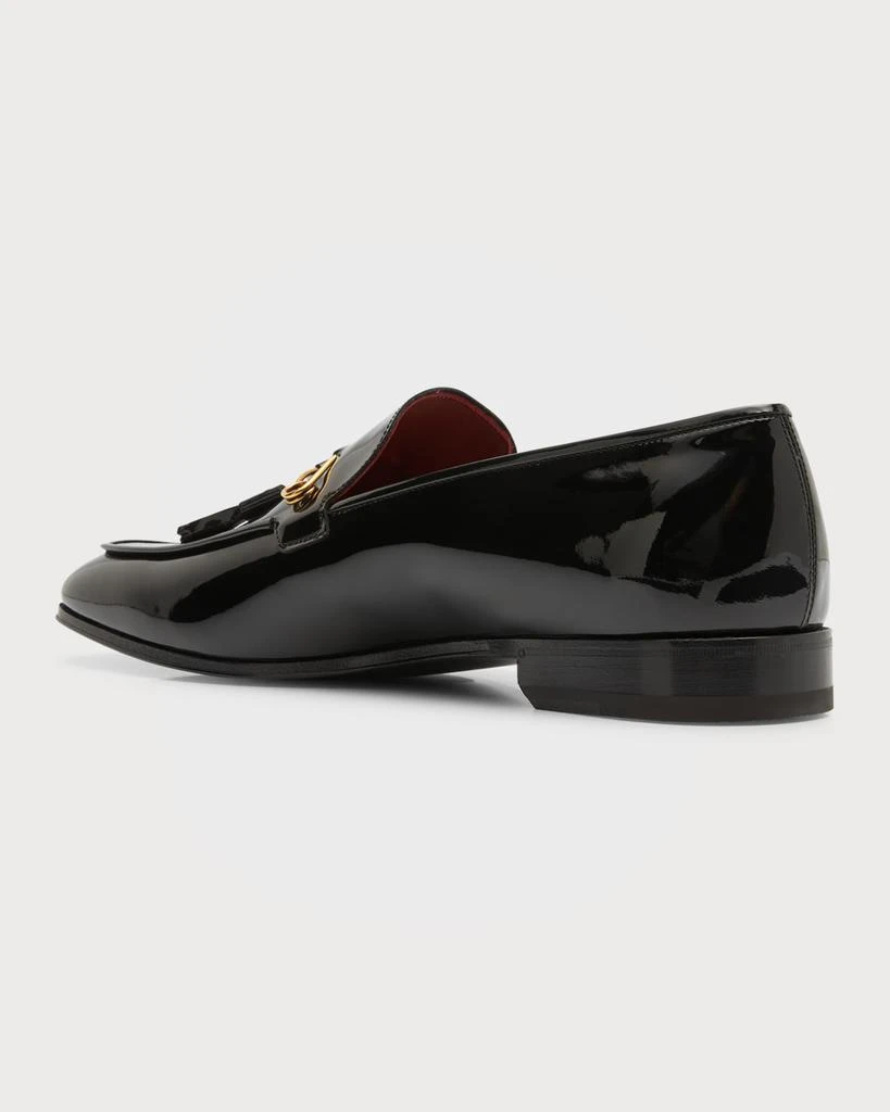 商品Salvatore Ferragamo|Men's Pin and Tassel Patent Leather Loafers,价格¥6305,第4张图片详细描述