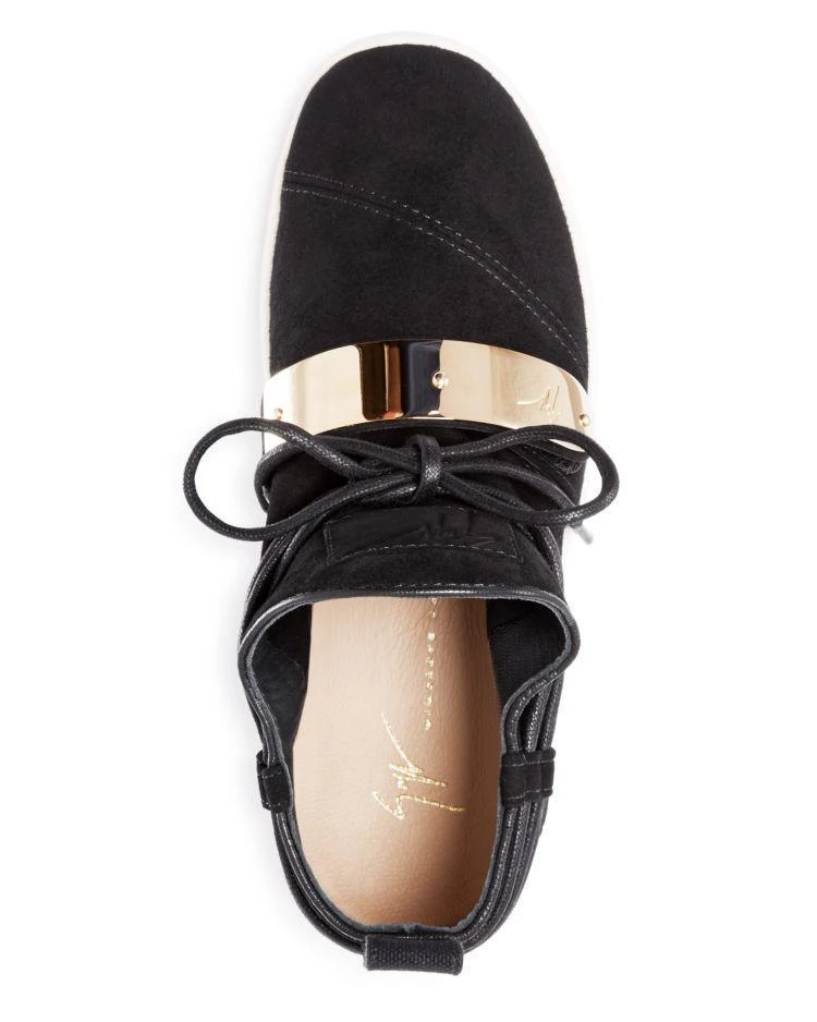 商品Giuseppe Zanotti|Giuseppe Zanotti Wraparound Lace Slip-On Sneakers ,价格¥2599,第3张图片详细描述