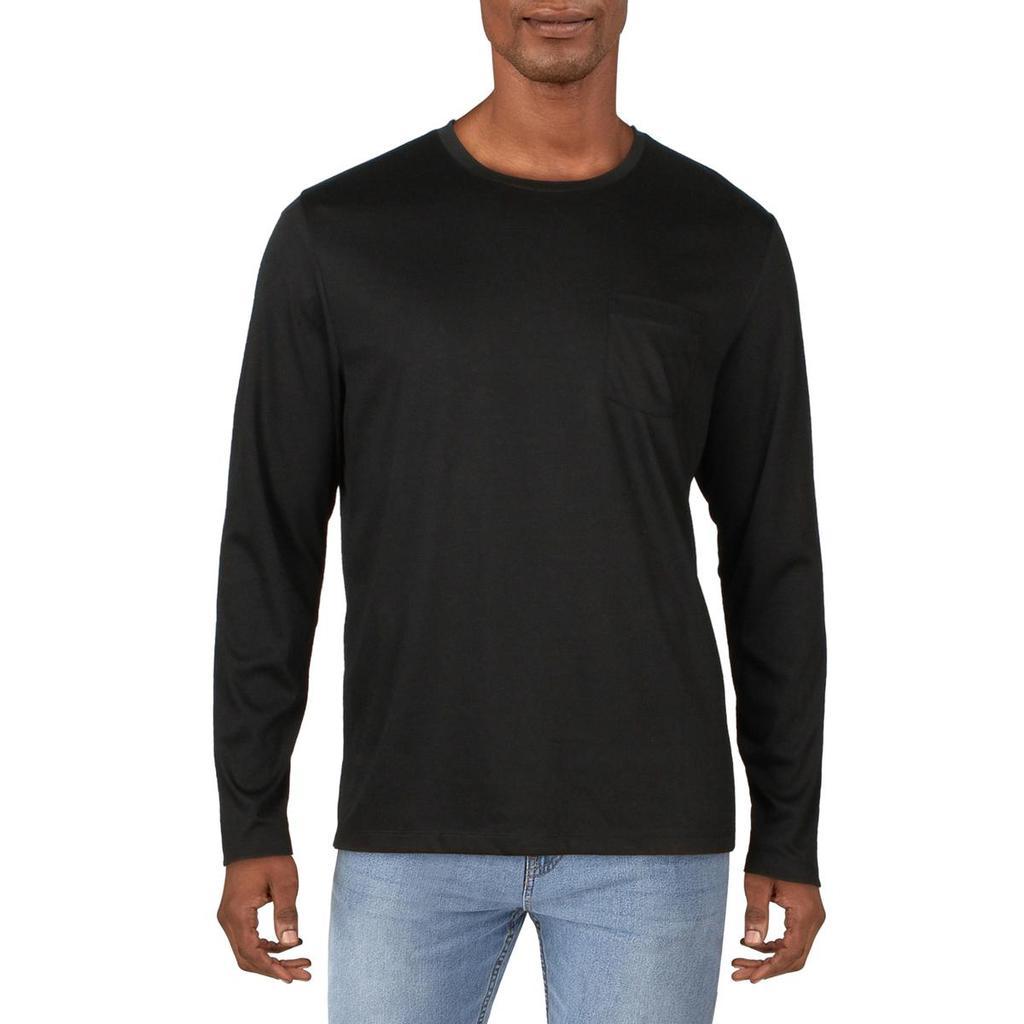商品Alfani|Alfani Mens Alfa Tech Heathered Long Sleeves T-Shirt,价格¥90,第1张图片