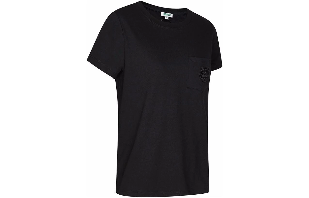 商品[国内直发] Kenzo|纯色Logo虎头刺绣短袖T恤 女款,价格¥801,第6张图片详细描述