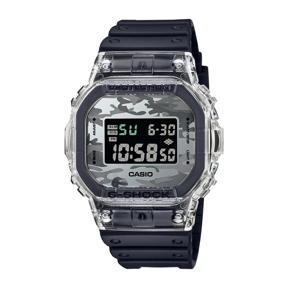 商品G-Shock|Men's Black Resin Strap Watch, 42.8mm, DW5600SKC-1,价格¥812,第1张图片