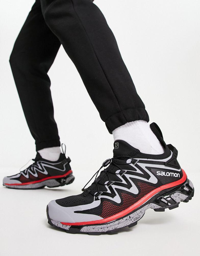 Salomon XT-RUSH trainers in Black/Monument/Goji Berry商品第1张图片规格展示