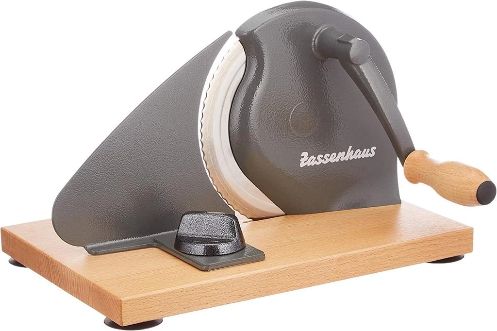 商品Zassenhaus|Manual Bread Slicer, Hand Crank Home Bread Slicer, 11.75" x 8",价格¥1744,第1张图片