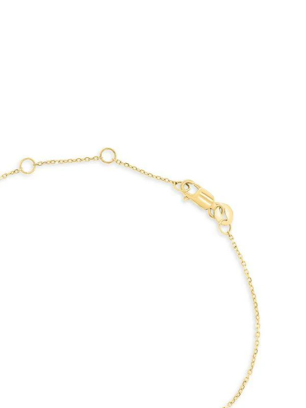 商品Saks Fifth Avenue|14K Yellow Gold, Diamond & Turquoise Evil Eye Bracelet,价格¥3403,第2张图片详细描述